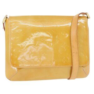 Authentic LOUIS VUITTON Monogram Vernis Thompson Street Bag Beige M91301 LV